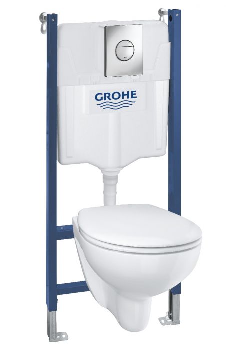 GROHE Solido Toalettpakke inkl. sete/logg, sisterne og trykkplate