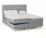 Comfort regulerbar seng 180x200 - lys grå