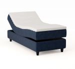 Comfort regulerbar seng 90x200 - mørk blå