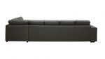 Holmsbu D4A U-sofa med sjeselong - mørk grå