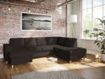 Holmsbu D3A U-sofa med sjeselong - brun