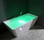 Comfort frittstående badekar 170 cm m/luftbobler