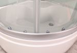 Svanen dusjkabinett med badekar hvit
