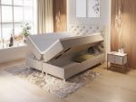 Comfort seng med oppbevaring 160x200 - sand