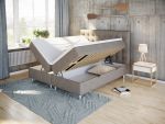 Comfort seng med oppbevaring 180x200 - beige