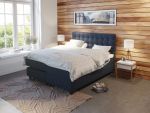 Comfort regulerbar seng 180x200 - mørk blå