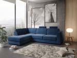 Risør A25 sofa med sjeselong - Blå velur