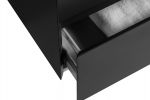 NoraDesign 120 cm baderomsmøbel dobbel grå matt m/sort servant