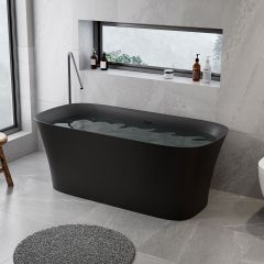 Paris frittstående badekar 160 cm sort
