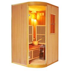 Combi tradisjonell og infrarød sauna - 2 personer
