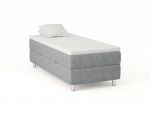 Comfort seng med oppbevaring 80x200 - lys grå